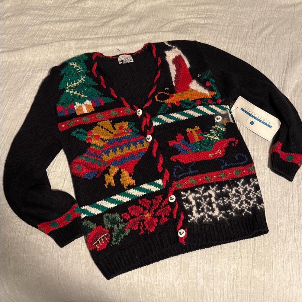 Gorgeous Vintage Deadstock Christmas Sweater!
